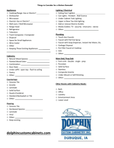 Remodeling Checklist - Dolphin Custom Cabinets