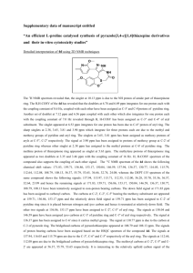 Detailed interpretation of 4d using 2D NMR techniques