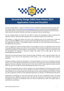 New Homes Application Form 2014