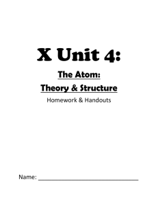 Unit 4 Homework Packet