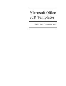 Microsoft Office SCD Templates - Outcome