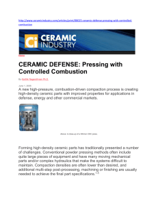 CERAMIC DEFENSE: Pressing with Controlled