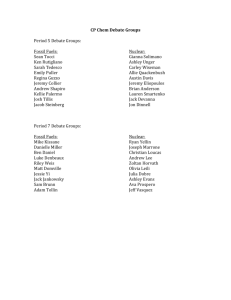 CP Chem Debate Groups Period 5 Debate Groups: Fossil Fuels