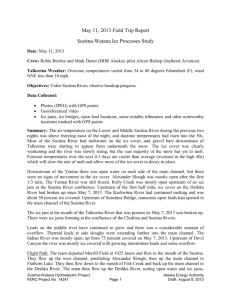 Field Trip Report Susitna-Watana Ice Processes Study May 11, 2013