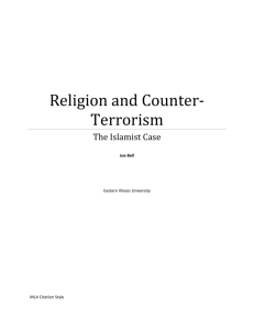 Religion and Counter-Terrorism - Politics and Government| Illinois