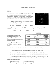 Review Worksheet On Astronomy