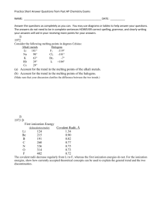 Practice Short Answer Questions from Past AP Chemistry Exams for