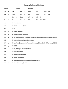 Module 10/11 - Mitchell Iliad