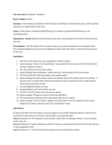 Use case name: Coordinate Car Crash Crisis Response