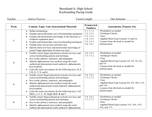 BJHS KB Pacing Guide