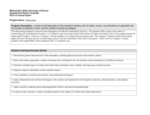 Meteorology Report - Metropolitan State University of Denver