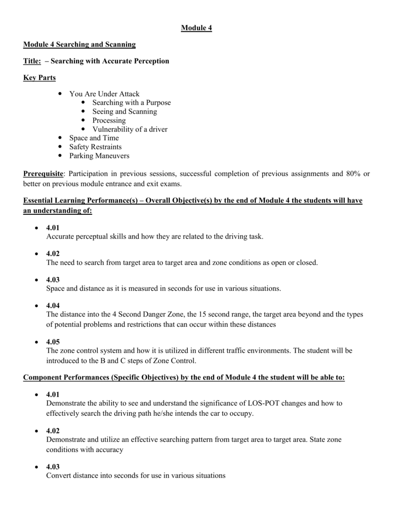 Drivers ed 4.02 assignment answers