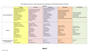 York Region Services and Programs Chart - Moderate