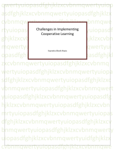 Challenges in Implementing Cooperative Learning