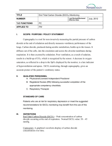 ETCO2 Monitoring Policy - Georgetown Digital Commons