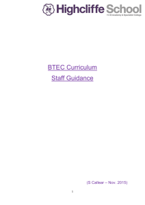 BTEC Curriculum Staff Handbook amended Nov