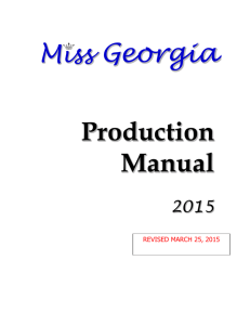 2015 Pageant Production Manual (rev 03/25)
