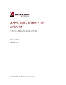 Claims-Based Identity for Windows: Technologies