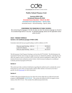Public School Finance Unit - Colorado Department of Education