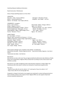 Chad Road Network Additional Information