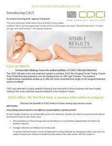 CACI Non-Surgical Face Lift including Hydratone 1 Hour