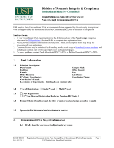 Registration Document for the Use of Non