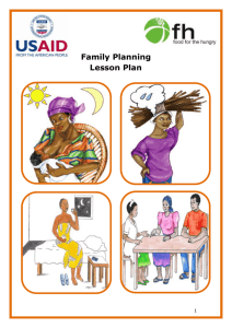 Lesson 1: Family Planning Introduction