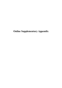 Online Supplementary Appendix