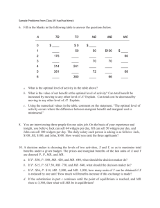 Example questions (and answers) - I can be contacted at john