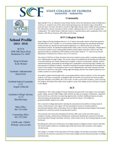SCFCS-School-profile.. - State College of Florida Collegiate School