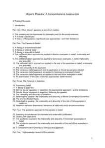 (2008). Moore`s Paradox, Expressivismus und Selbstkenntnis