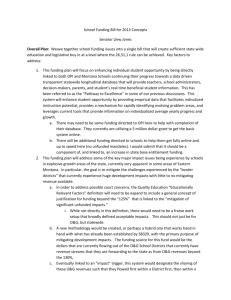 School Funding Bill for 2013 Concepts Senator Llew Jones Overall