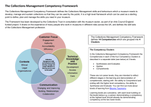 The Collections Management Competency