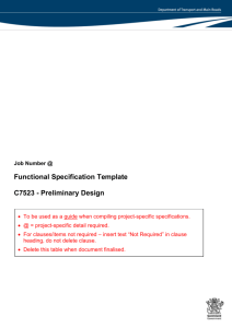 C7523 - Preliminary Design - Department of Transport and Main