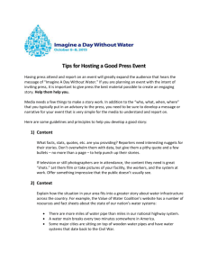 for your use - Imagine a Day Without Water