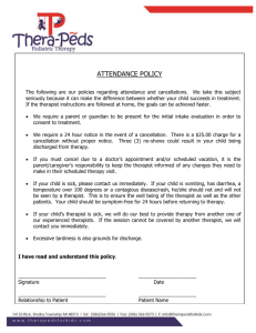 Attendance Policy - Thera