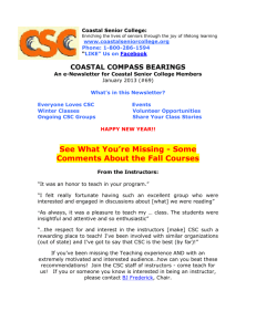 Ongoing CSC Groups - Coastal Senior College