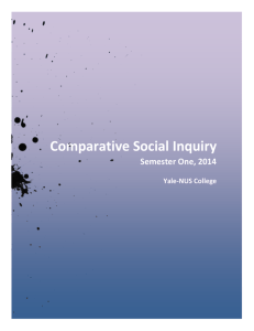 CSI Syllabus 2014 - Comparative Social Inquiry Group B3