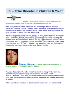 Bi-Polar Disorder - Behavior Advisor