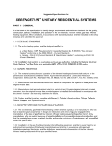 serengeti-ir ™ unitary residential systems