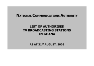 eastern region - National Communication Authority