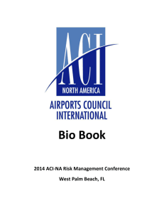 Bio Book - Airports Council International