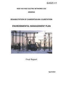 Environmental Management Plans and