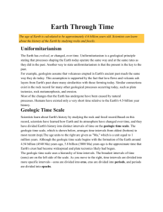 Earth Through Time - Mr. Samuels Science Site