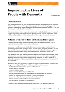 improving the Lives of People with Dementia