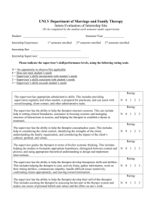 Intern Evaluation of Site Form