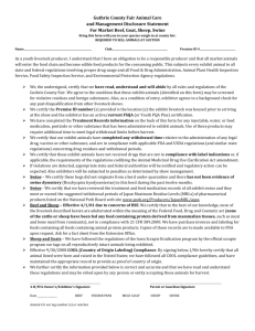 Guthrie County Fair Animal Care and Management Disclosure