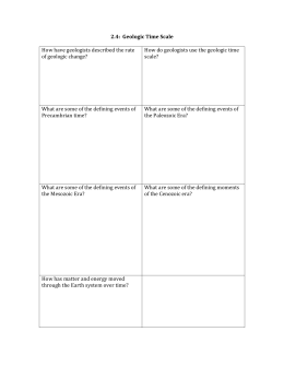 Geologic Time Scale worksheet answer key (1)