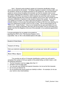 Grade Posting Form for PSYC 2101