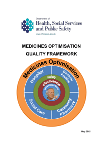 Medicines optimisation quality framework Word